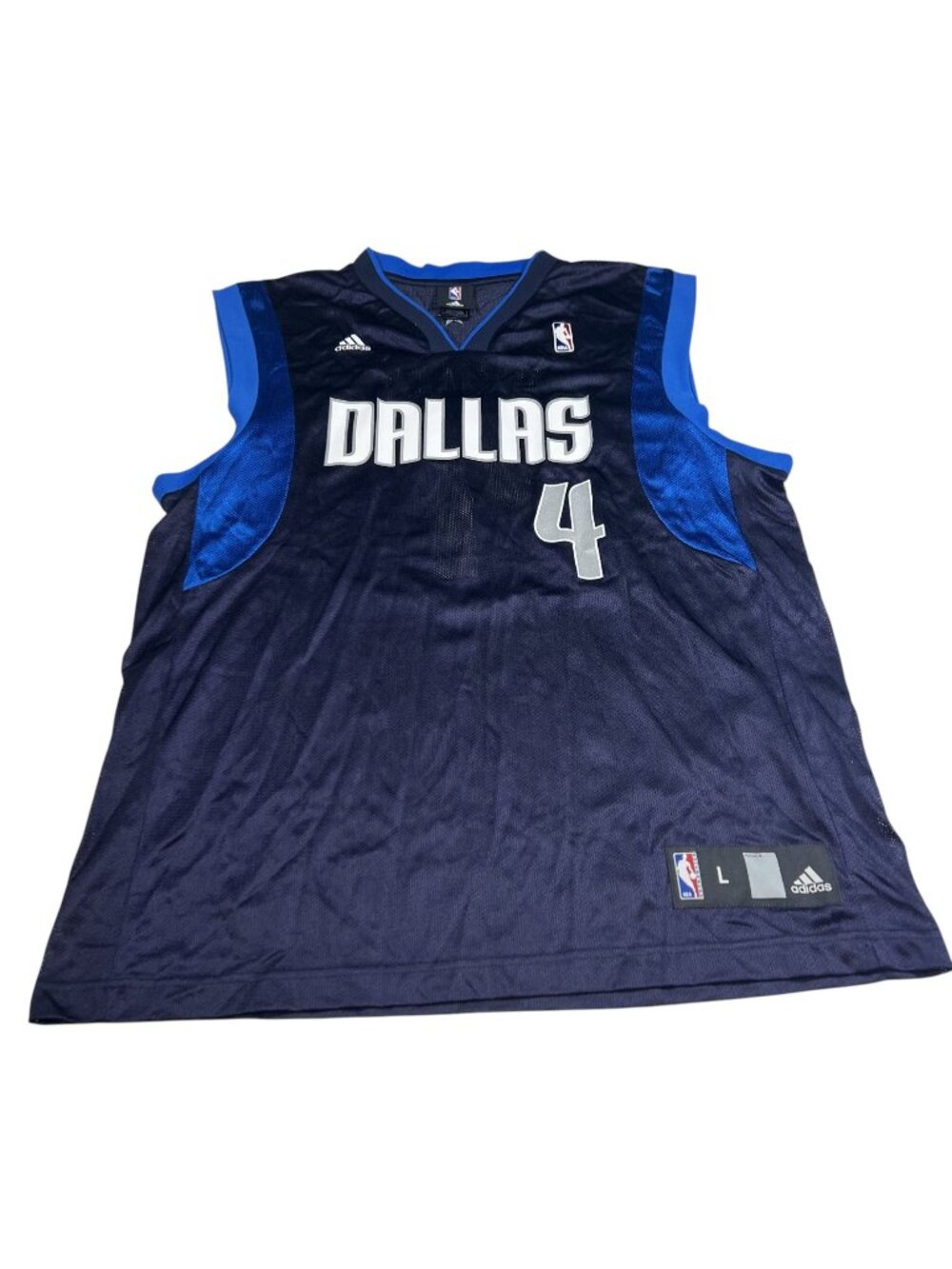 Adidas Dallas Mavericks Mens Navy Blue Caron Butler #4 Jersey Size Large